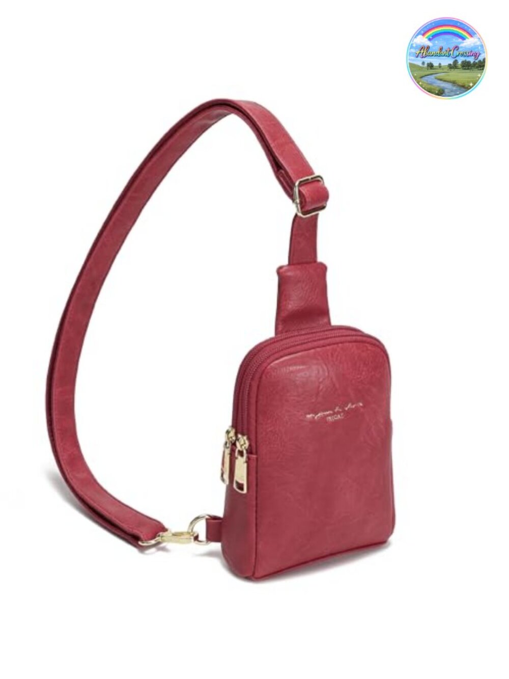 Small Crossbody Sling Bag for Women Faux Leather Mini Travel Purse